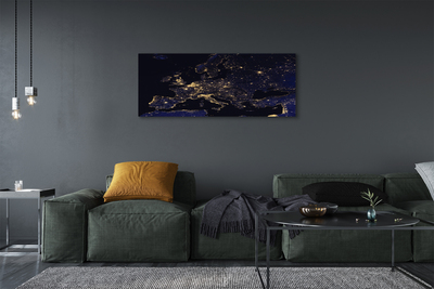 Pintura em tela Luzes do mapa do céu