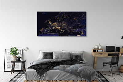 Pintura em tela Luzes do mapa do céu