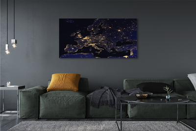 Pintura em tela Luzes do mapa do céu