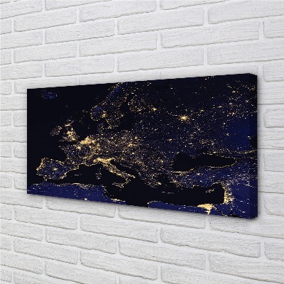 Pintura em tela Luzes do mapa do céu