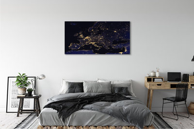 Pintura em tela Luzes do mapa do céu