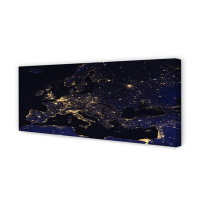 Pintura em tela Luzes do mapa do céu