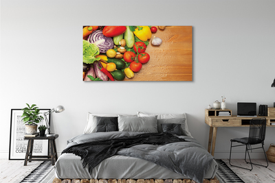 Quadro em tela Cogumelos de abobrinha com alho