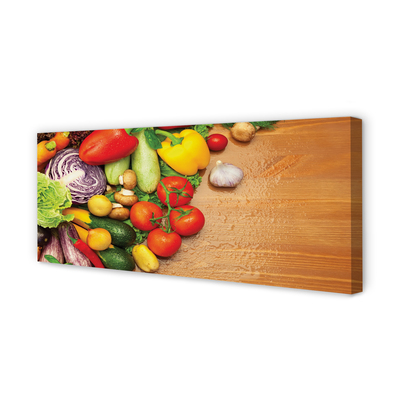 Quadro em tela Cogumelos de abobrinha com alho