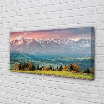 Pintura em tela Montanhas do campo