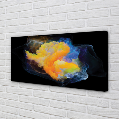 Quadro em tela Fractais coloridos