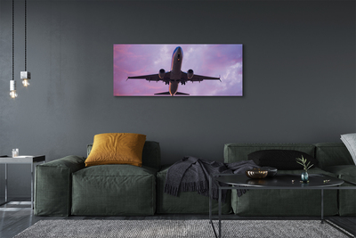 Pintura em tela Nuvens céu avião