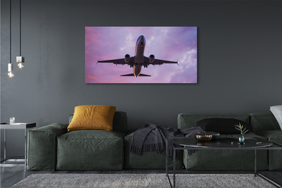 Pintura em tela Nuvens céu avião