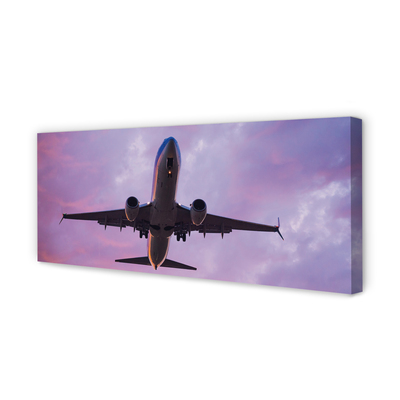 Pintura em tela Nuvens céu avião