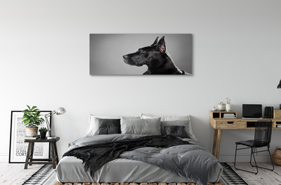 Pintura em tela Cachorro preto