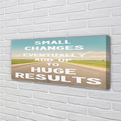 Pintura em tela Rua, prado, céu