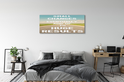 Pintura em tela Rua, prado, céu