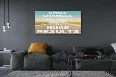 Pintura em tela Rua, prado, céu