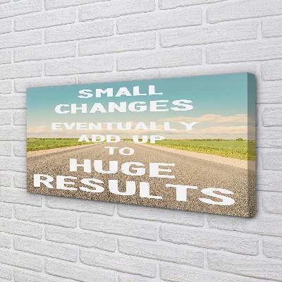 Pintura em tela Rua, prado, céu