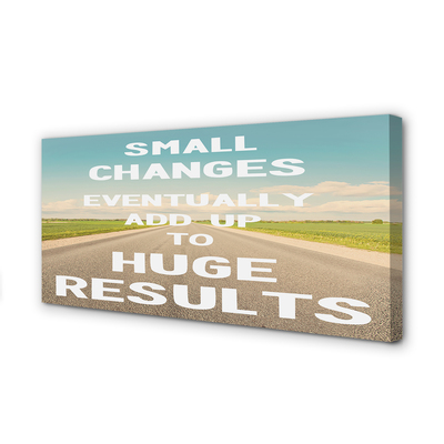 Pintura em tela Rua, prado, céu