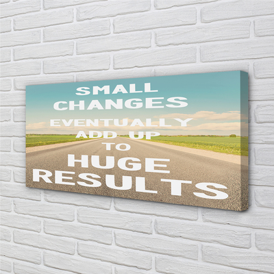 Pintura em tela Rua, prado, céu