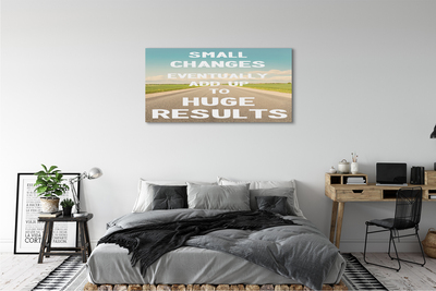 Pintura em tela Rua, prado, céu