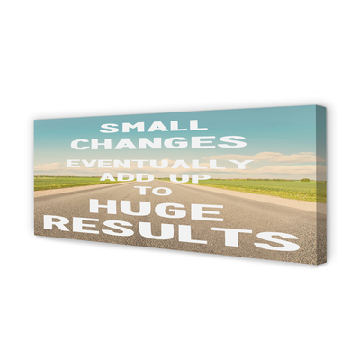 Pintura em tela Rua, prado, céu