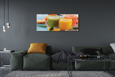 Quadro em tela Copos coloridos para coquetel