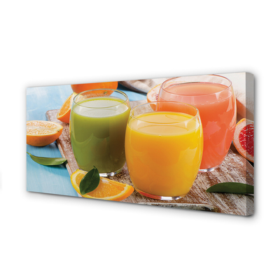 Quadro em tela Copos coloridos para coquetel