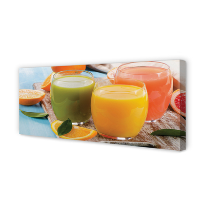 Quadro em tela Copos coloridos para coquetel