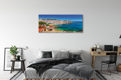 Quadro em tela Espanha Praia Cidade Costa