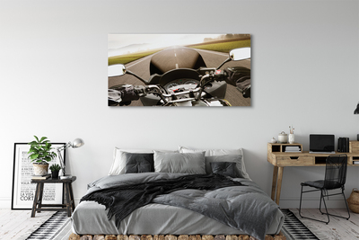 Pintura em tela Montanhas do céu da estrada da motocicleta