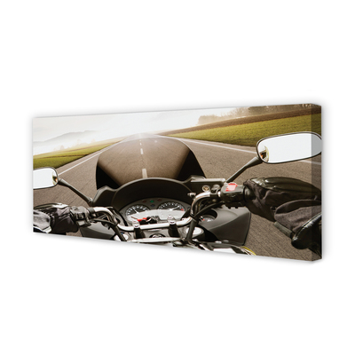 Pintura em tela Montanhas do céu da estrada da motocicleta