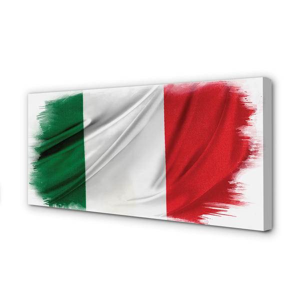 Quadro em tela bandeira italiana