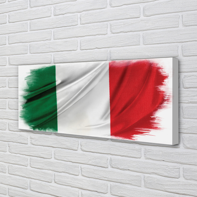 Quadro em tela bandeira italiana