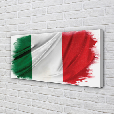 Quadro em tela bandeira italiana