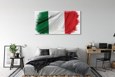 Quadro em tela bandeira italiana