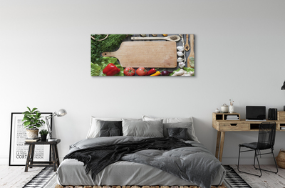 Pintura em tela Tábua de especiarias de salsa