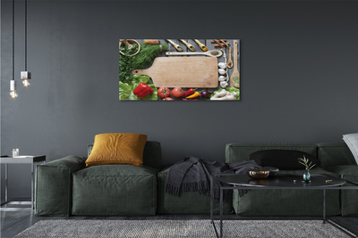 Pintura em tela Tábua de especiarias de salsa