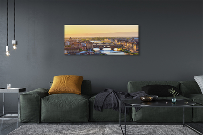 Quadro em tela Panorama do nascer do sol na Itália