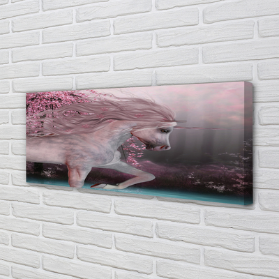 Quadro em tela Lago da Árvore Unicórnio