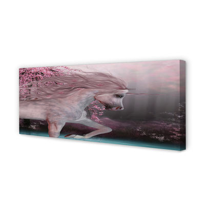 Quadro em tela Lago da Árvore Unicórnio