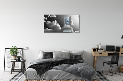 Quadro em tela Porta Escadas de Nuvem