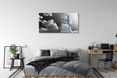 Quadro em tela Porta Escadas de Nuvem