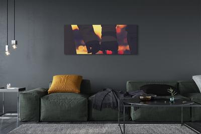 Quadro em tela Pessoas mãos de luz