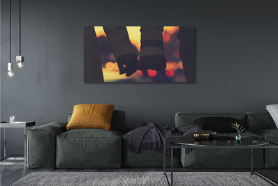 Quadro em tela Pessoas mãos de luz