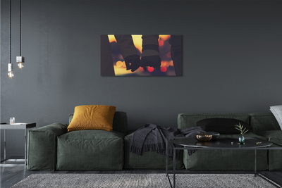 Quadro em tela Pessoas mãos de luz