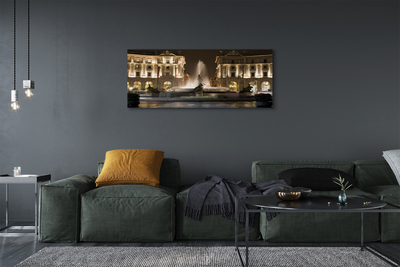Quadro em tela Praça da Fonte de Roma à noite