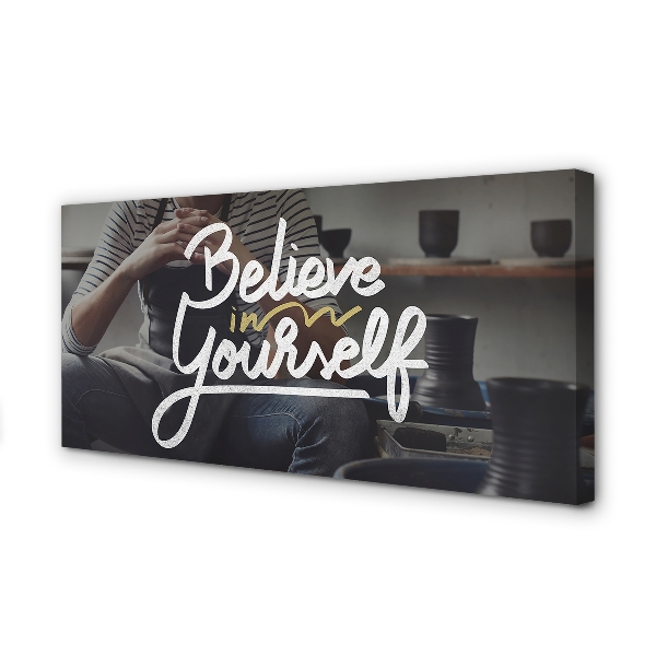 Pintura em tela A inscrição 