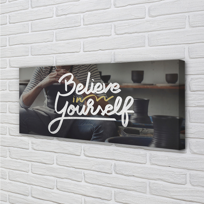 Pintura em tela A inscrição 