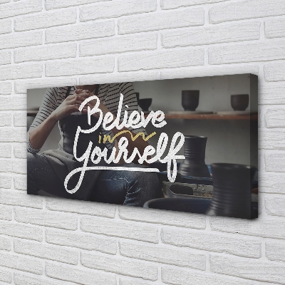 Pintura em tela A inscrição 