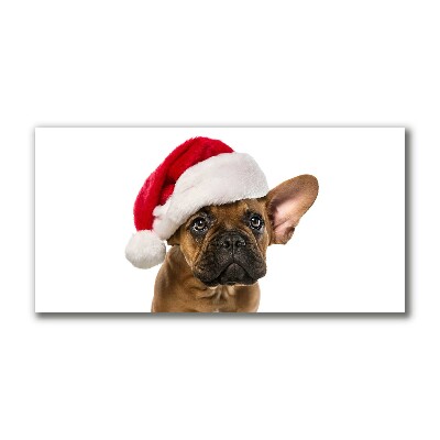 Quadro em tela Bulldog Dog Natal