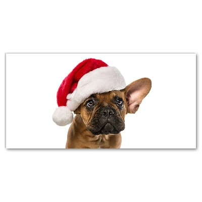 Quadro em tela Bulldog Dog Natal