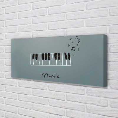 Quadro em tela Partitura para piano