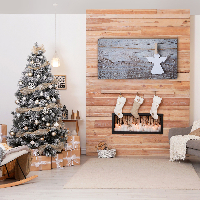 Quadro de parede em tela Anjo de Natal Inverno